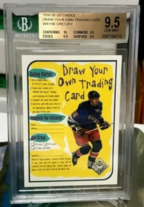 WAYNE GRETZKY BGS 9.5 WITH 10 DRAW YOUR OWN CARD RARE SP BONUS 1998 - Picture 1 of 4