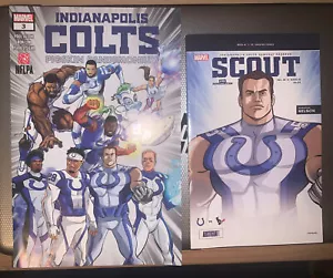 Indianapolis Colts Marvel Comics # 3 Limited Ed Comic Book & Program NFL Texans - Picture 1 of 2