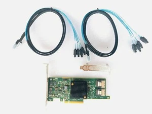 LSI 9207-8i 6Gbs SAS HBA P20 IT Mode For ZFS FreeNAS unRAID+2*8087 SATA Cable US - Picture 1 of 3