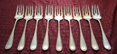 Вилки для салата или выпечки SEVILLE 9 1898 Rogers посеребренные без монограмм как есть bb - Изображение 1 из 4