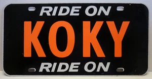 Vintage Little Rock AR Radiosender Metall Nummernschild, KOKY, schwarze Historie! - Bild 1 von 2