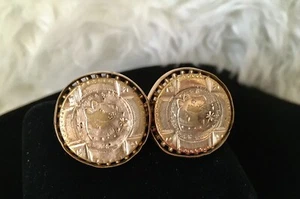 Antique Egyptian Revival 1880’s Gold Filled Cufflinks - Picture 1 of 14