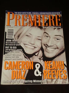 PREMIERE magazine UK #40, 1996, Keanu Reeves, Cameron Diaz, John Travolta, RARE - Picture 1 of 1