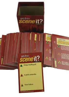 Harry Potter Scene It 1st Edition 160 Replacement Question Cards + Box FREE SHIP - Image 1 of 4