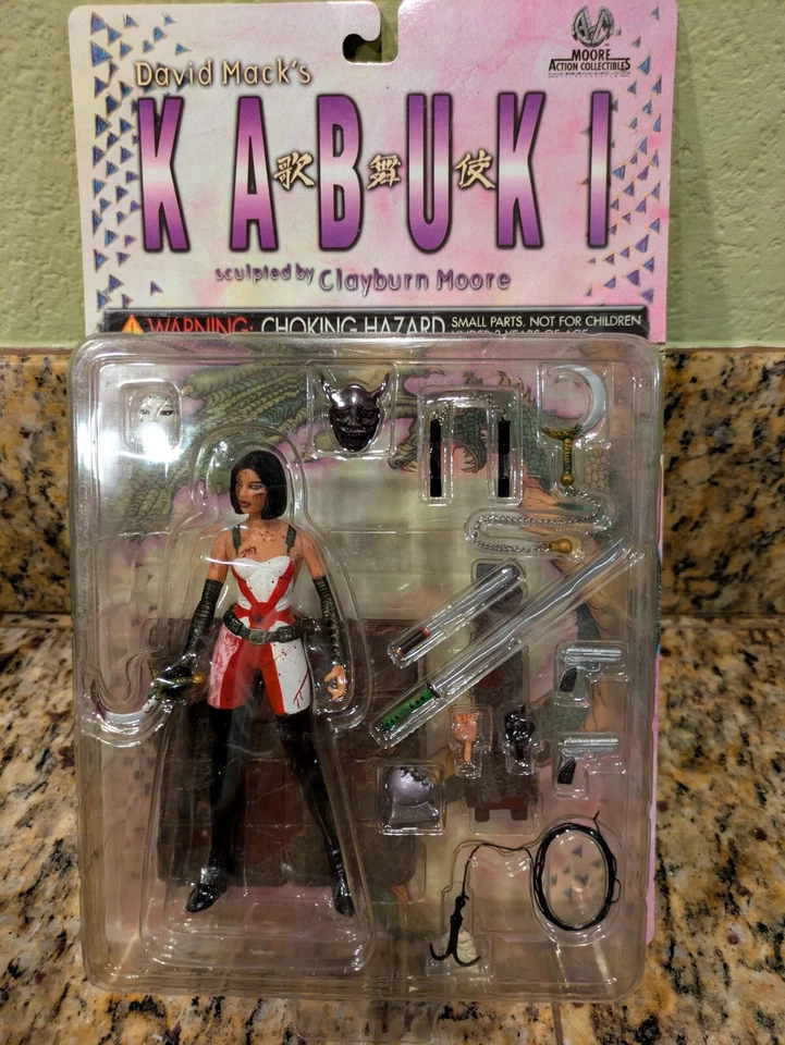E2 Moore Action Collectibles David Mack's Kabuki Figure Clayburn Bloody Variant