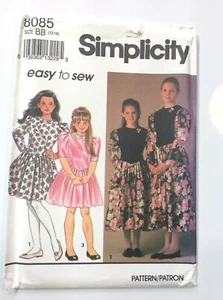 Simplicity 8085 Mädchen Kleid in zwei Längen Gr. BB (12-14) - Bild 1 von 3