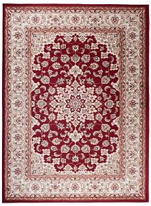 Traditional Klassischer Orientteppich Perser Vintage Teppiche in Rot Beige