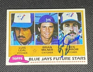 Ken Schrom Toronto Blue Jays Rookie Signed Auto 1981 Topps Card #577 ~ COA - Imagen 1 de 3