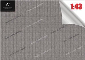 1:43 Scala Moderna Grigio Mattone Muro - Autoadesivo Fogli Design 21 - Picture 1 of 2