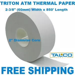 (1) ATM 2-3/8" x 850' THERMAL RECEIPT PAPER X-LARGE ROLL ~FAST FREE SHIPPING~ - Picture 1 of 1