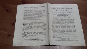Núm 52 Correo Politico y Literario de Sevilla 1809, Gerona Arzobispo de Santiago - Imagen 1 de 1
