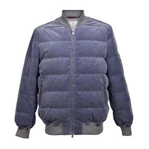 BRUNELLO CUCINELLI MEN'S CASHMERE BOMBER STYLE PUFFER OUTERWEAR JACKET/PARKA NWT - Picture 1 of 8