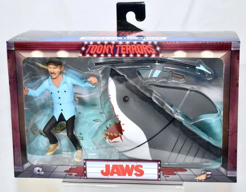 NECA Toony Terrors Jaws Movie Quint & Shark Figure  NEW! Cover