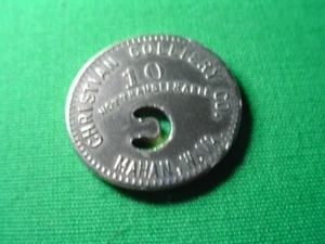 WV Coal Scrip-10¢ Christian Colliery Company-Mahan-WV-Fayette County - Picture 1 of 2