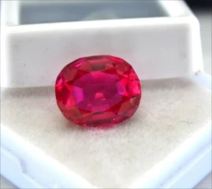 7.20 Ct Certified Natural Burma Mines Red Ruby VVS AA+ Cut Loose Gemstone R2748 - Picture 1 of 7