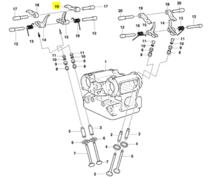 New OEM Ducati Opening Rocker Arm Right #20810018A - Picture 1 of 1