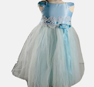 Kid Collection Girls Blue Dress Sze 8 - Picture 1 of 9