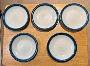 WEDGWOOD BLUE PACIFIC BREAD AND BUTTER PLATES 6 1/2" LOT OF 5 - Picture 1 of 3