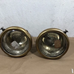 ANTIQUE PAIR LAMPS BRASS FOR DODGE 1918 to 1920 AUTO HEADLIGHTS For Parts or Rep - Bild 1 von 5