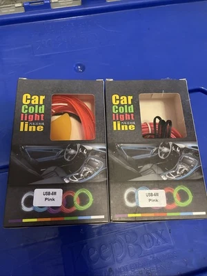 EL Wire Interior car led Strip Lights，5M 16FT  Pink - Image 1 of 2