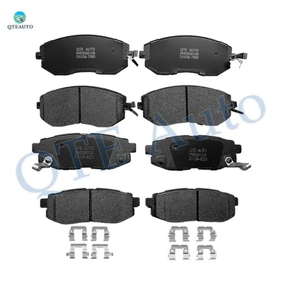 Kit de pastillas de freno delanteras-traseras de cerámica de 8 piezas para Subaru BRZ 2013-2015 con rotores ventilados Foto 1 de 4