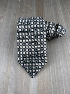SEANJOHN Silk Tie Designer Geometric Brown W3.5xL59 Luxury - Picture 1 of 5