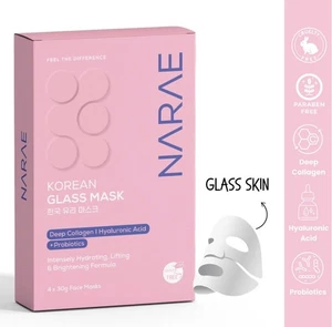 NARAE -Korean glass mask- 4x 30g masks -hydrating lifting and brightening  - Picture 1 of 7
