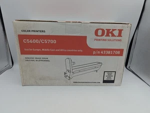 Oki Toner Cartridge Cyan C5600/C5700 Genuine 43381907 Printer SEALED Cartridge - Picture 1 of 6