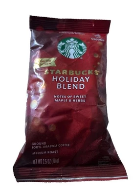 Starbucks Holiday Blend Herbal Notas Molido Medio Tostado Café 2.5oz Foto 1 de 2
