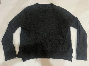 Jenni Kayne Everyday Knit Black Charcoal Wool Cashmere Blend Women's S - Picture 1 of 8