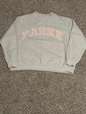 Parke Women's Pink Varsity Mockneck Sweatshirt Valentine's Day, L/Xl - Image 1 of 4