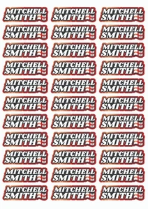 Wavey Race Name Stickers For 1/5th scale Radio Controlled Vehicle A4,A5 Availabl - Picture 1 of 3