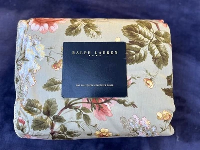Ralph Lauren Йоркшир Rose Sage цветочный полный/королева пододеяльник/одеяло чехол редкая! - Изображение 1 из 4