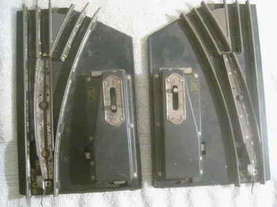 Pair  American Flyer Lines Manual  Switch Tracks - Left and Right Hand-- Working - Image 1 of 4