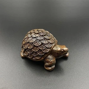 Dalah Agarholz Drache Schildkröte Schnitzerei Handstück Feng Shui Reichtum Schreibtisch Ornament - Bild 1 von 6
