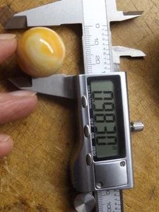 ALTER CAC Christensen Schlacke WIRBEL MIX FARBE Marmor 0,98" UV reaktiv mit SCHNITTLINIENC - Bild 1 von 12