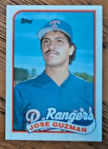 JOSE GUZMAN Texas Rangers 1989 topps Baseball Card #462 Mint - Picture 1 of 2