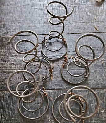 "Juegos de 5 resortes helicoidales vintage de 6"" para cama de tornado reutilizables artesanales" Foto 1 de 4