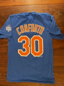 New York Mets Majestic T-Shirt blau Conforto #30 2015 World Series Gr. MEDIUM - Bild 1 von 3