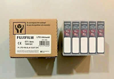 FUJI LTO8 Tape (20 Pack) Ultrium Storage Backup Tape Cartridge # 16551221 / NEW - Image 1 of 4