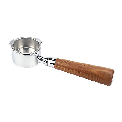 Bottomless Portafilter Filter Holder Coffee 51mm Cup With Wooden Handle Photo Related