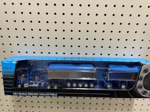 1/64 DCP Blue Metallic/Chm 1:64th scale Kenworth T800 w/ chrome East Genesis II - Picture 1 of 8