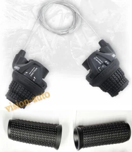 Shimano RevoShift SL-RS25 Twist Grip Shifter -3/6/18 Speed Black New - Picture 1 of 14