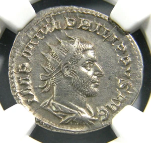 Roman Coin Philip I, AD 244-249 Double-Denarius NGC CHOICE EXTRA FINE - Picture 1 of 5