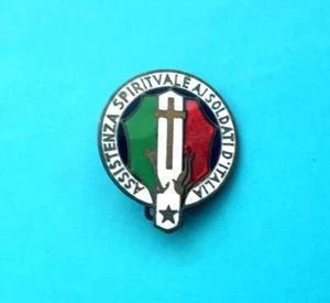 Enamel Pin Religious Spiritual Assistance To The Soldiers Of Italy - Lorioli - Picture 1 of 1