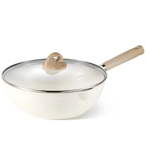 Carote Bon Appétit Collection 5.8QT Nonstick Wok-White - Picture 1 of 4