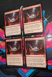 MTG 4 X The Lost Caverns Of Ixalan Uncommon CALAMITOUS CAVE-IN NM - Imagen 1 de 2