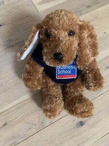 Channel Island Plush Toy Puppy Floppy Dog Brown Soft London Business School H10"