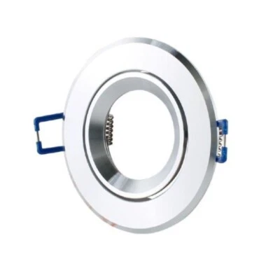 PORTAFARETTO FARETTO PER GU10 AD INCASSO GU10 ARGENTO FORO 70mm ORIENTABILE 220V - Immagine 1 di 2