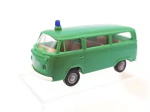 Brekina 3306 H0 1:87 AUTO AUTO VOLKSWAGEN T2 8 posti autobus "Polizia" #001 - Foto 1 di 3